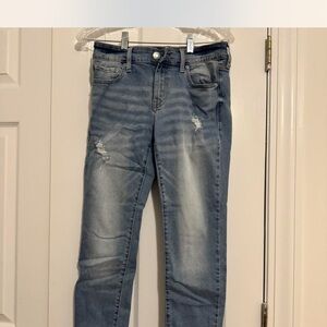 Aeropostale Light Blue Distressed Skinny Jeans